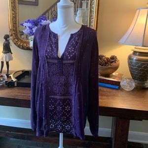 JOHNNY WAS amethyst blouse